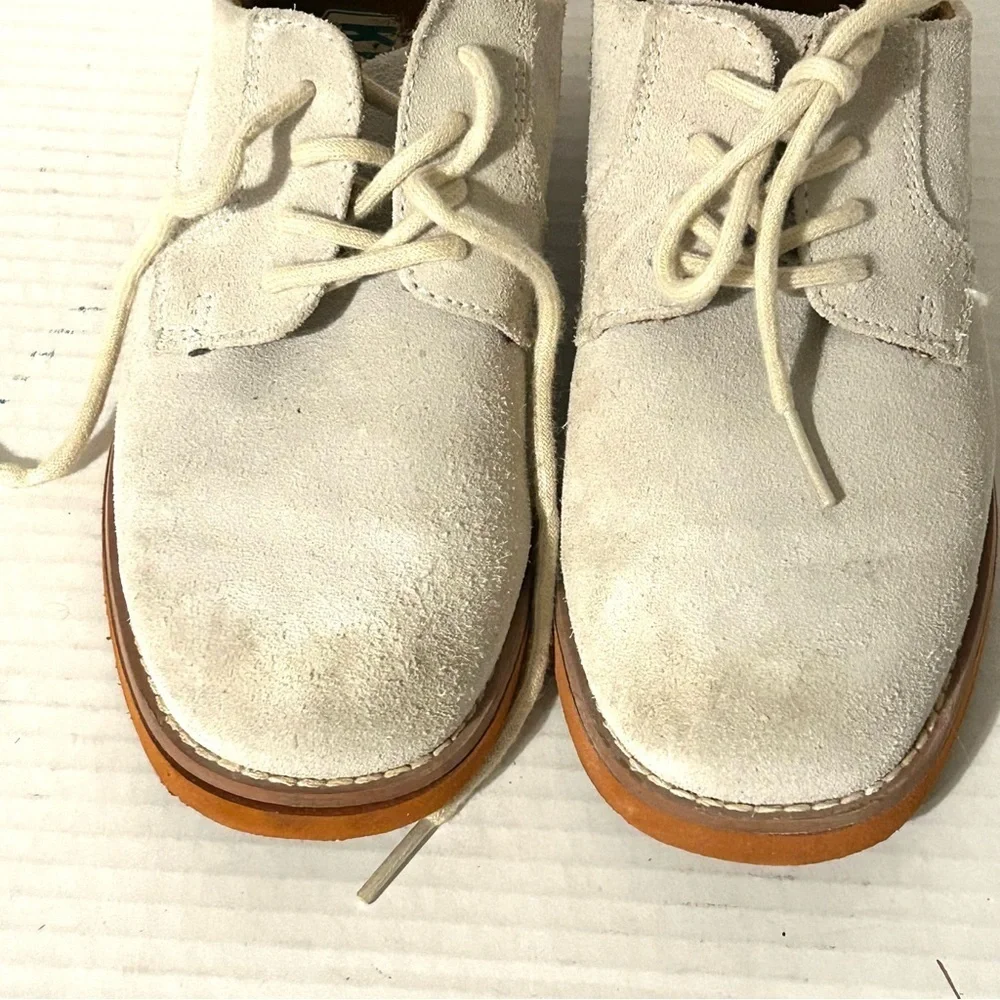 Florsheim Kearny Jr Boys Kids Size 2 M White Oxford Derby Dress Shoes Red Sole